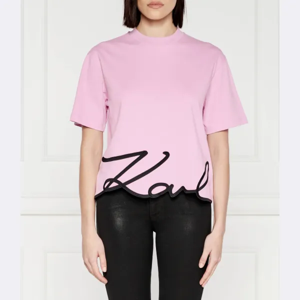 Футболка свободного кроя с фирменным низом Karl Lagerfeld, лавандовый
Футболка свободного кроя с фирменным низом Karl Lagerfeld, лавандовый