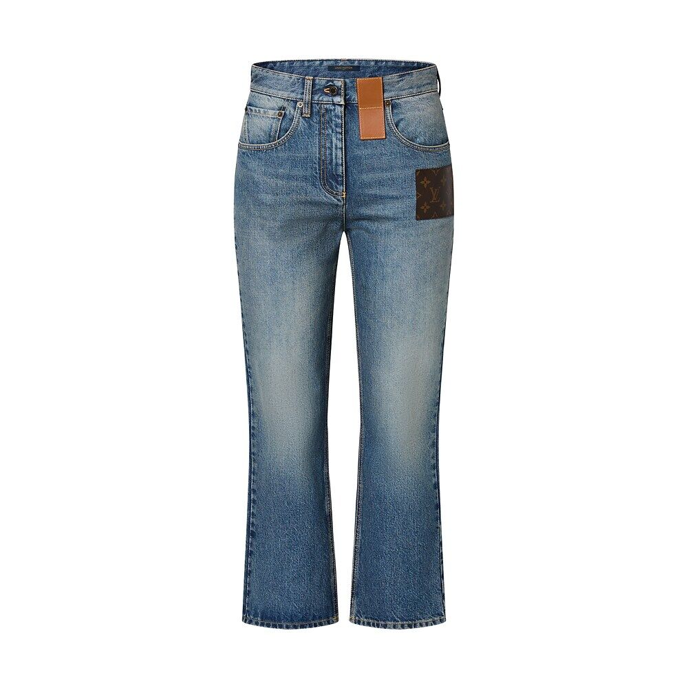 Джинсы с нашивками-монограммами Louis Vuitton, синий
Джинсы с нашивками-монограммами Louis Vuitton, синий