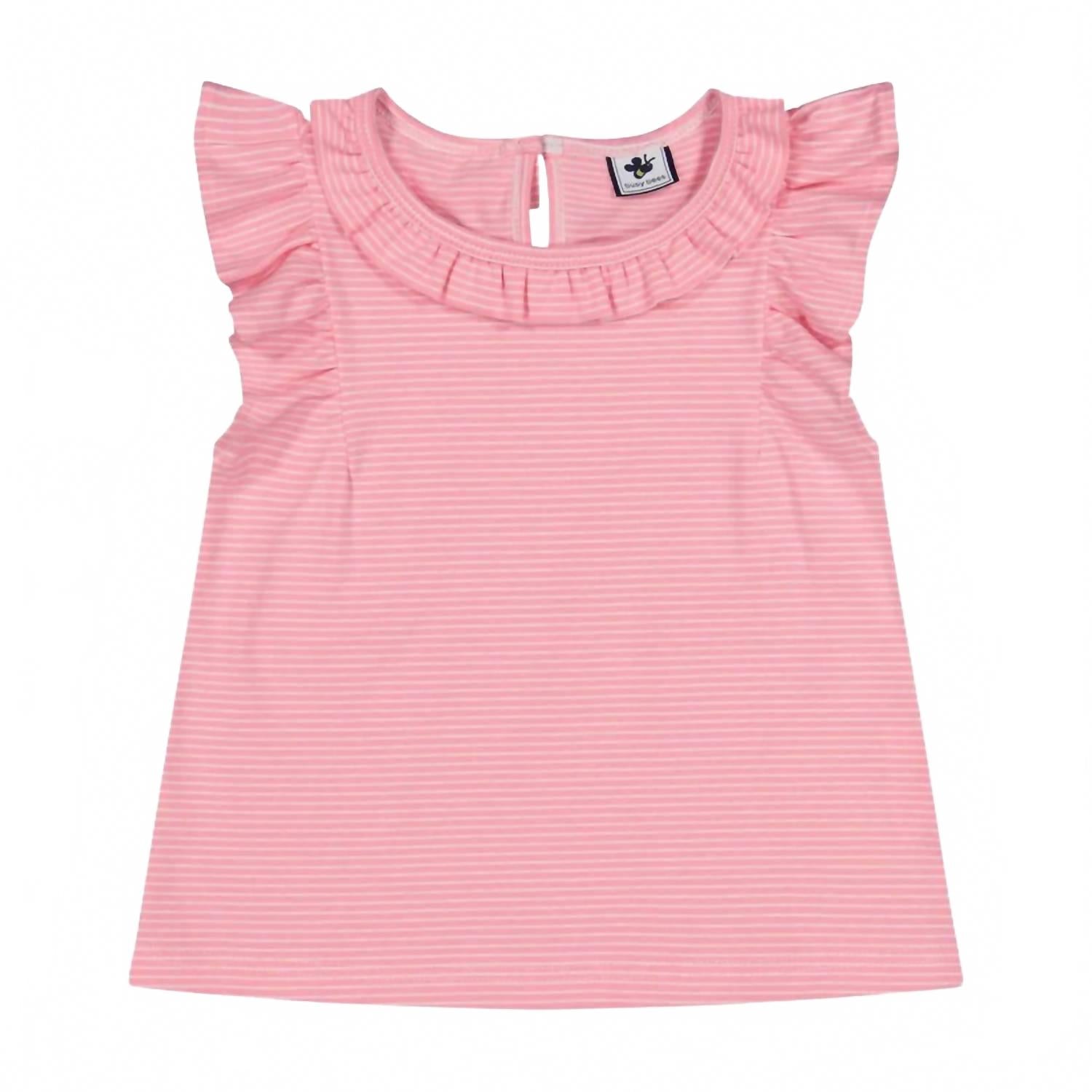 Детский топ Colette с рукавами-крылышками в розовую мини-полоску Busy Bees
Детский топ Colette с рукавами-крылышками в розовую мини-полоску Busy Bees
