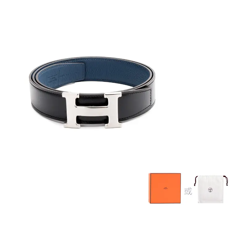 HERMES Кожаный ремень с пряжкой H, Black/Prussian Blue, Голубой, HERMES Кожаный ремень с пряжкой H, Black/Prussian Blue
HERMES Кожаный ремень с пряжкой H, Black/Prussian Blue, Голубой, HERMES Кожаный ремень с пряжкой H, Black/Prussian Blue