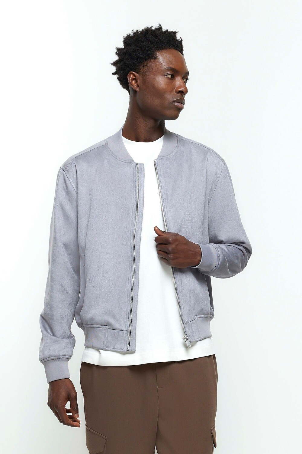 Бомбер из искусственной замши River Island, синий
Бомбер из искусственной замши River Island, синий