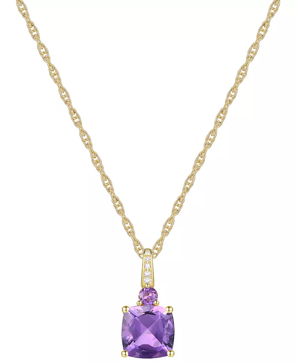 Ожерелье с подвеской 18 дюймов из стерлингового серебра с выращенным в лаборатории белым сапфиром в качестве акцента Macy'S, amethyst
Ожерелье с подвеской 18 дюймов из стерлингового серебра с выращенным в лаборатории белым сапфиром в качестве акцента Macy'S, amethyst