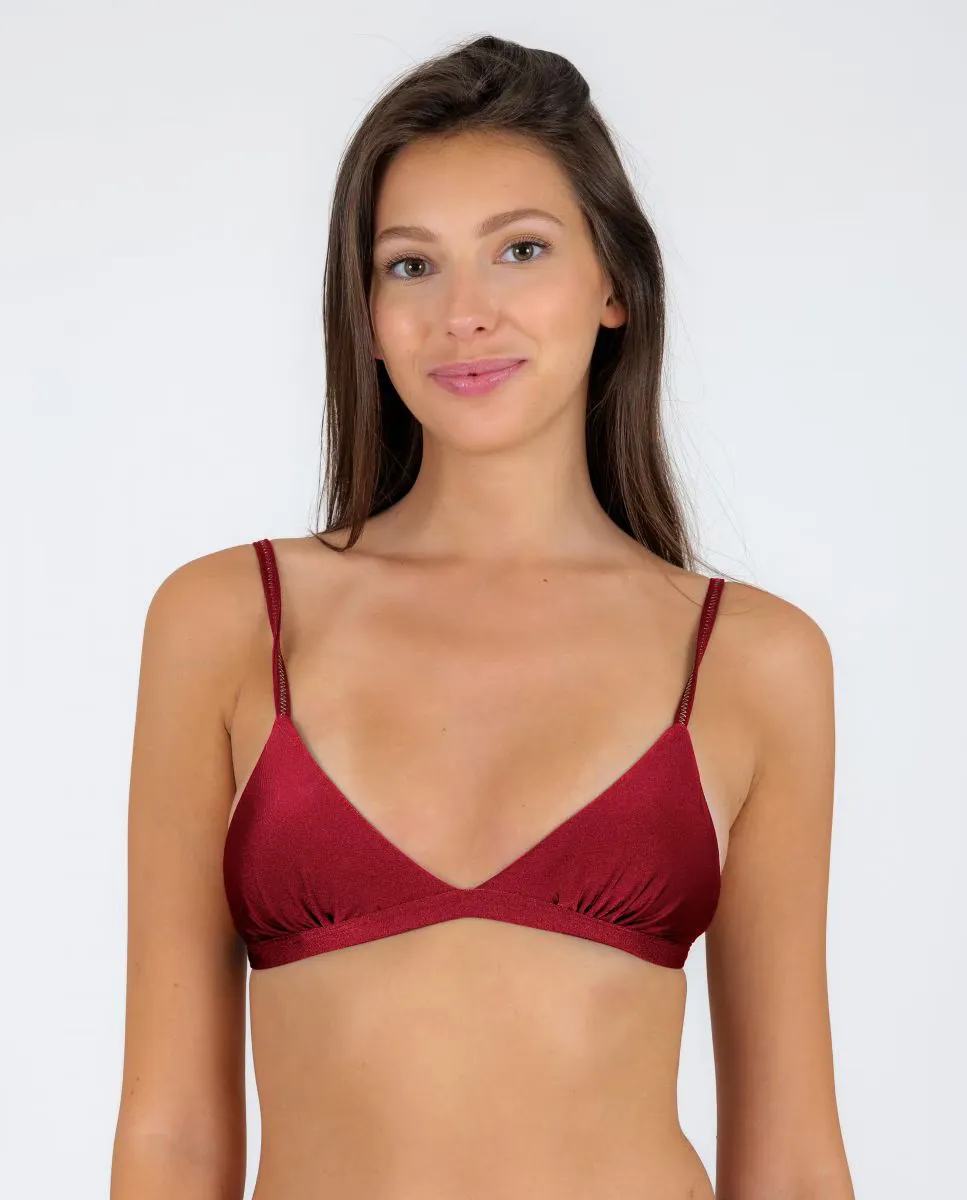 Однотонный лиф бикини с треугольными чашечками и мягкой подкладкой Río de Sol, красный
Однотонный лиф бикини с треугольными чашечками и мягкой подкладкой Río de Sol, красный
