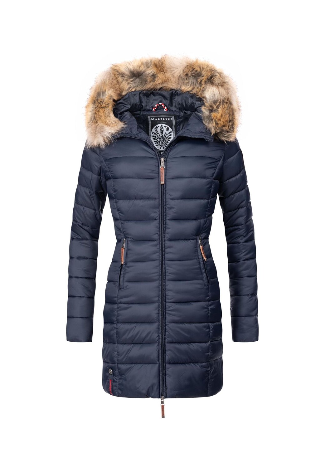 Стеганое пальто с розовым узором MARIKOO, синий
Стеганое пальто с розовым узором MARIKOO, синий