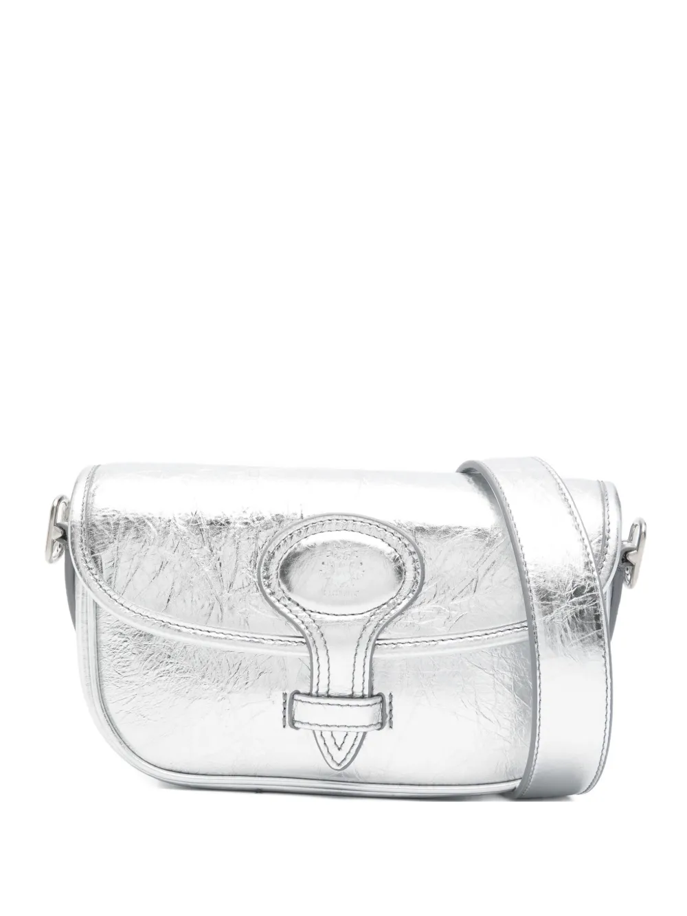 Плечевая сумка из металлизированной кожи с клапаном Bally, серебристый
Плечевая сумка из металлизированной кожи с клапаном Bally, серебристый