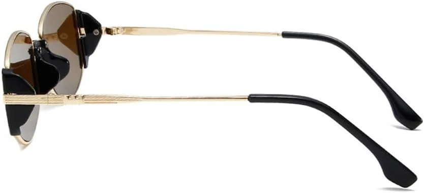 Солнцезащитные очки UV400 - Необычный панк, маленькая металлическая оправа, для женщин и мужчин, для бега и занятий спортом на открытом воздухе UYPTK, Blacksilver
Солнцезащитные очки UV400 - Необычный панк, маленькая металлическая оправа, для женщин и мужчин, для бега и занятий спортом на открытом воздухе UYPTK, Blacksilver