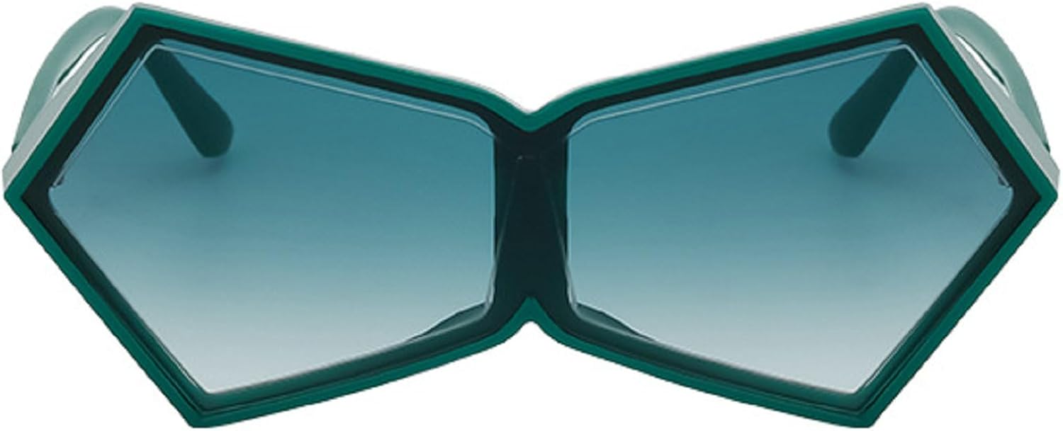 Винтажные солнцезащитные очки большого размера в форме «щита» для женщин, модные треугольные солнцезащитные очки с градиентным переходом цвета «кошачий глаз» mincl, Green
Винтажные солнцезащитные очки большого размера в форме «щита» для женщин, модные треугольные солнцезащитные очки с градиентным переходом цвета «кошачий глаз» mincl, Green
