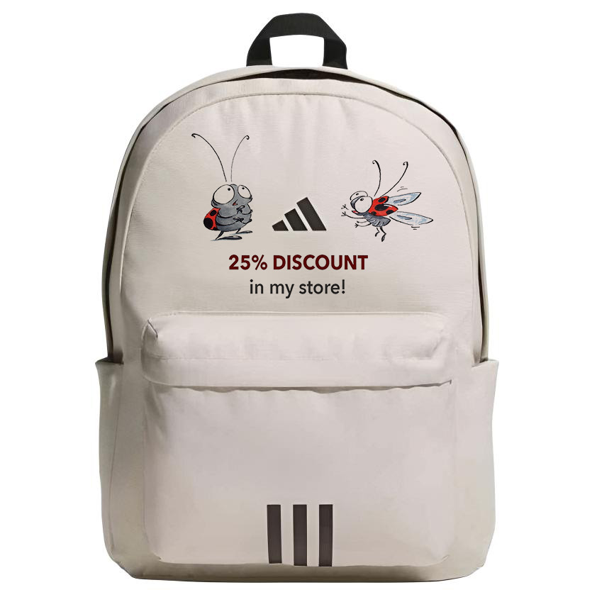 Adidas Тканевый рюкзак с принтом, Ladybug
Adidas Тканевый рюкзак с принтом, Ladybug