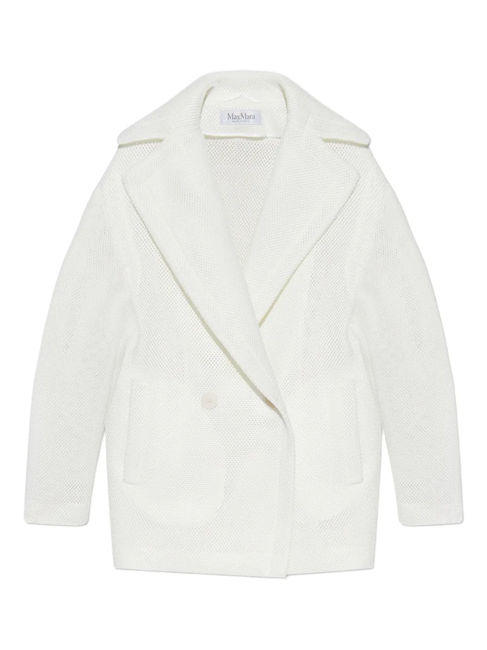 Двубортный пиджак MAX MARA, белый
Двубортный пиджак MAX MARA, белый