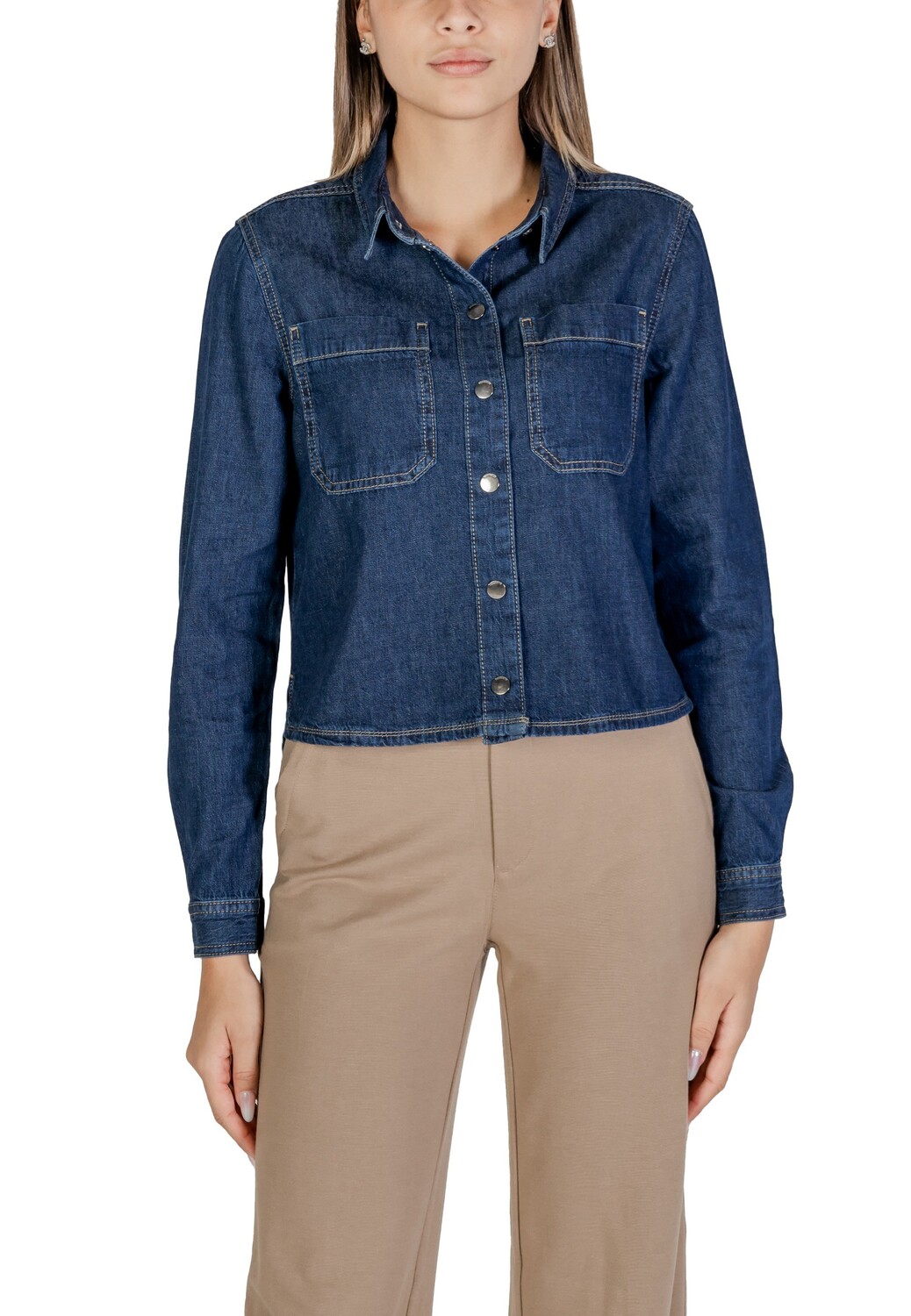 Рубашка Street One джинсовая, синий
Рубашка Street One джинсовая, синий