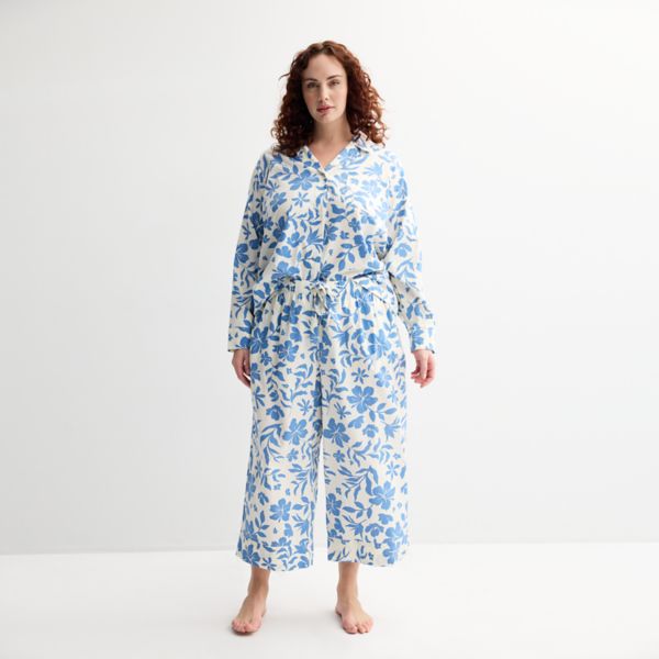 Укороченные пижамные брюки больших размеров из тканого материала Sonoma Goods For Life, цвет blue flower
Укороченные пижамные брюки больших размеров из тканого материала Sonoma Goods For Life, цвет blue flower