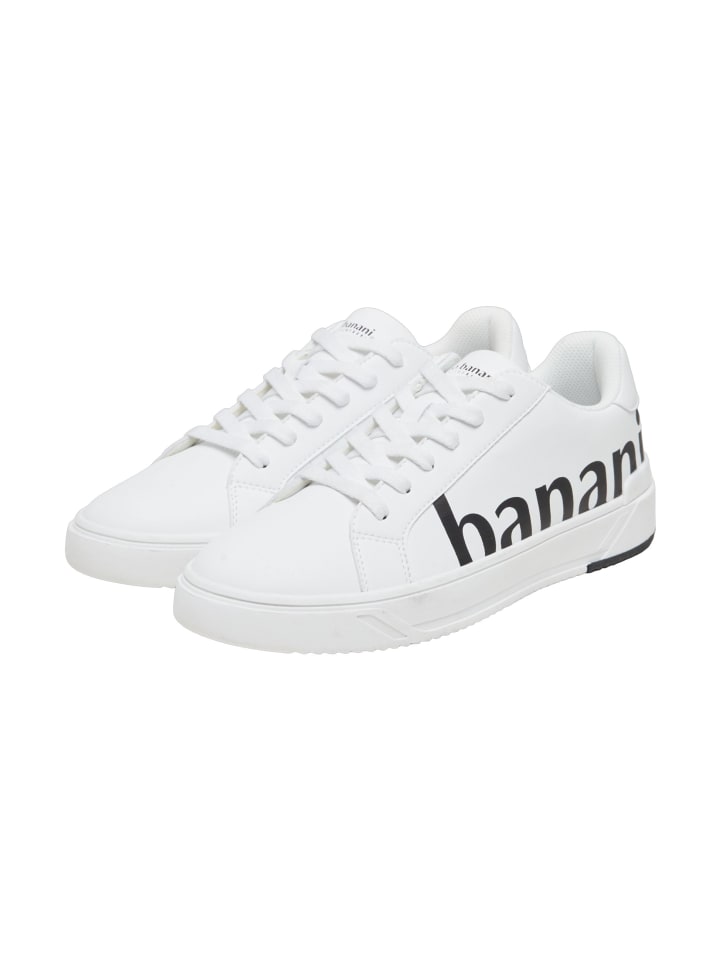 Низкие кроссовки Bruno Banani, белый/черный 
Низкие кроссовки Bruno Banani, белый/черный