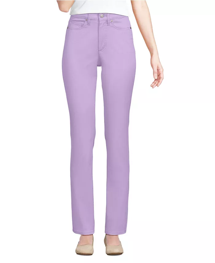 Женские эластичные узкие брюки-чинос с высокой талией Lands' End, фиолетовый
Женские эластичные узкие брюки-чинос с высокой талией Lands' End, фиолетовый