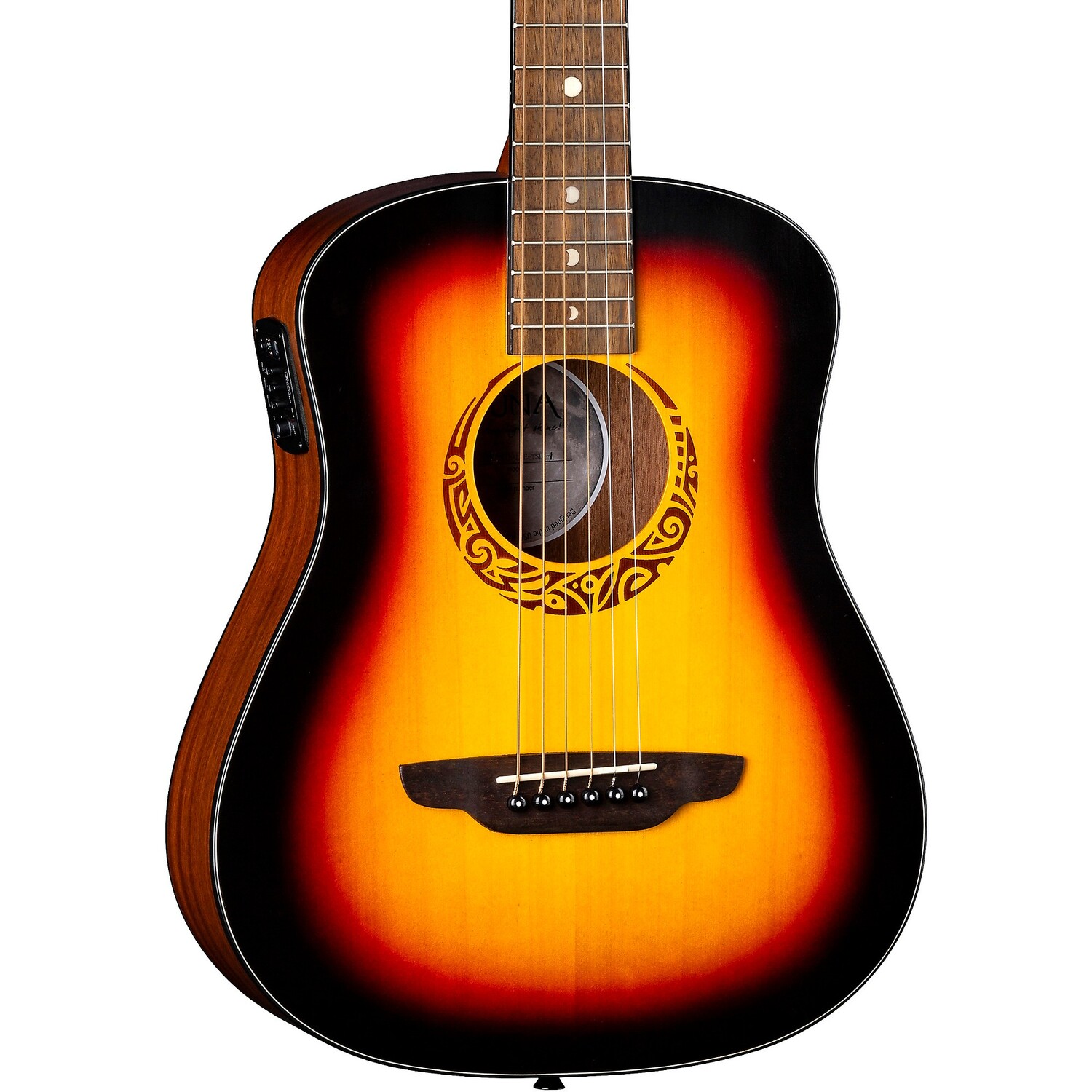 Luna Guitars Safari Tribal, размер 3/4, дорожная акустическая/электрическая гитара, табак Sunburst
Luna Guitars Safari Tribal, размер 3/4, дорожная акустическая/электрическая гитара, табак Sunburst