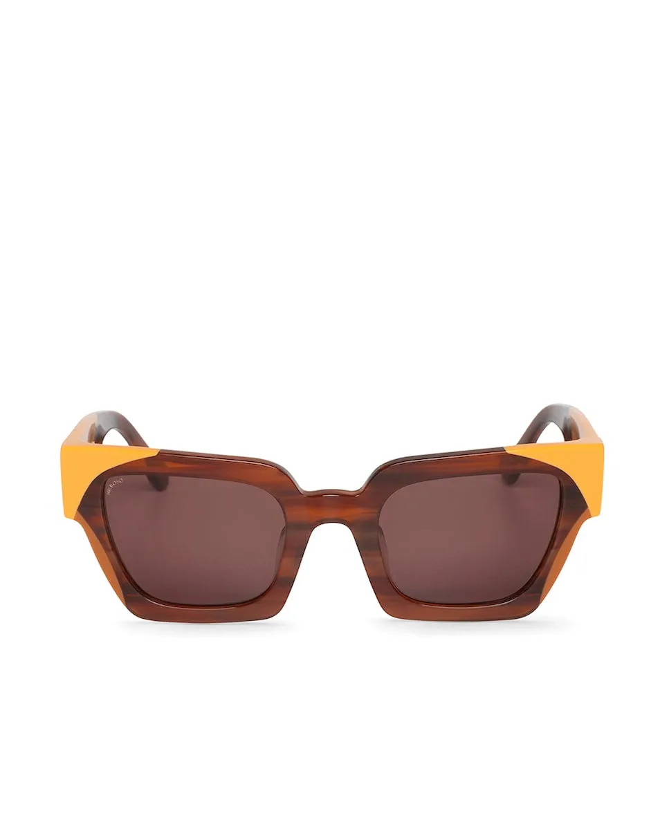 Унисекс солнцезащитные очки с разноцветной ацетатной оправой и классическими линзами Mr. Boho
Унисекс солнцезащитные очки с разноцветной ацетатной оправой и классическими линзами Mr. Boho