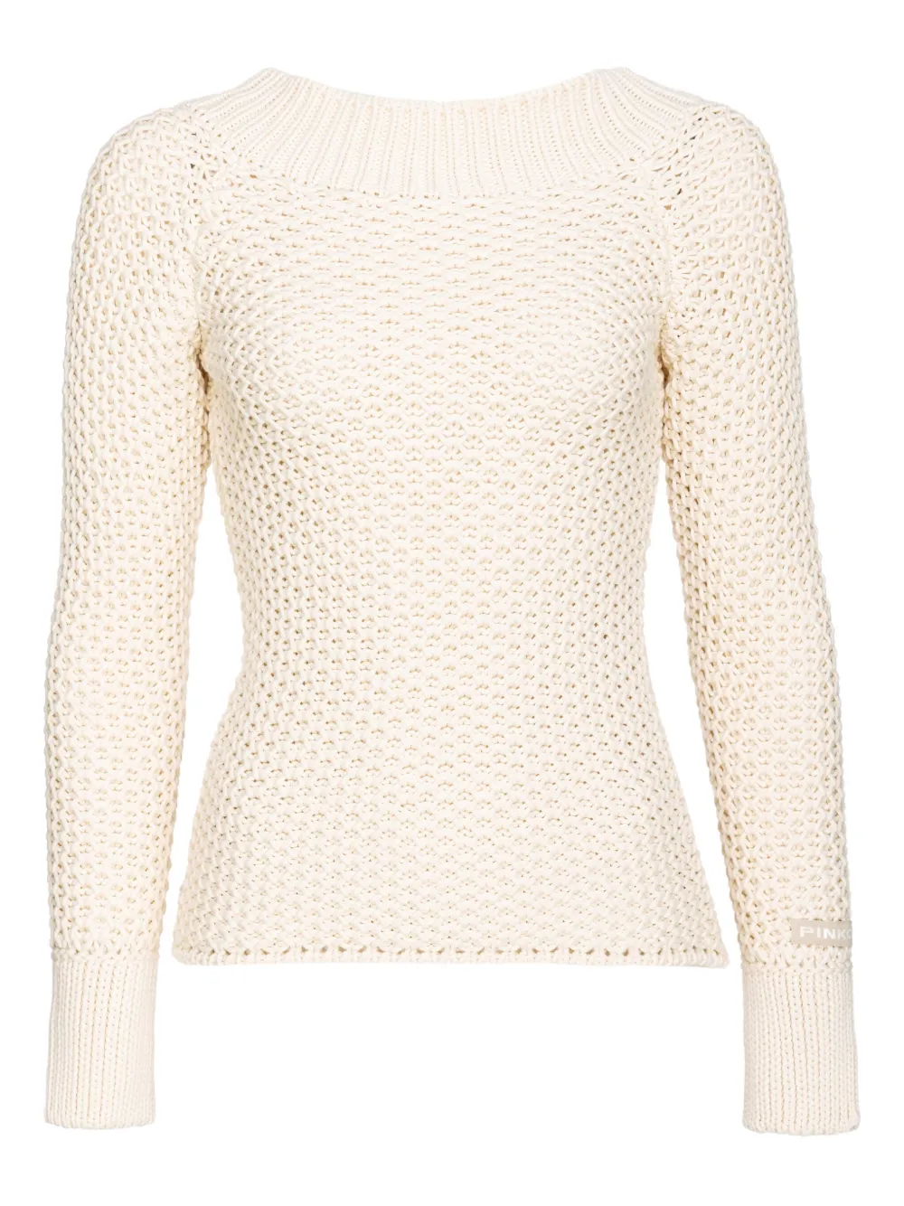 Свитер в технике кроше PINKO, нейтральный 
Свитер в технике кроше PINKO, нейтральный