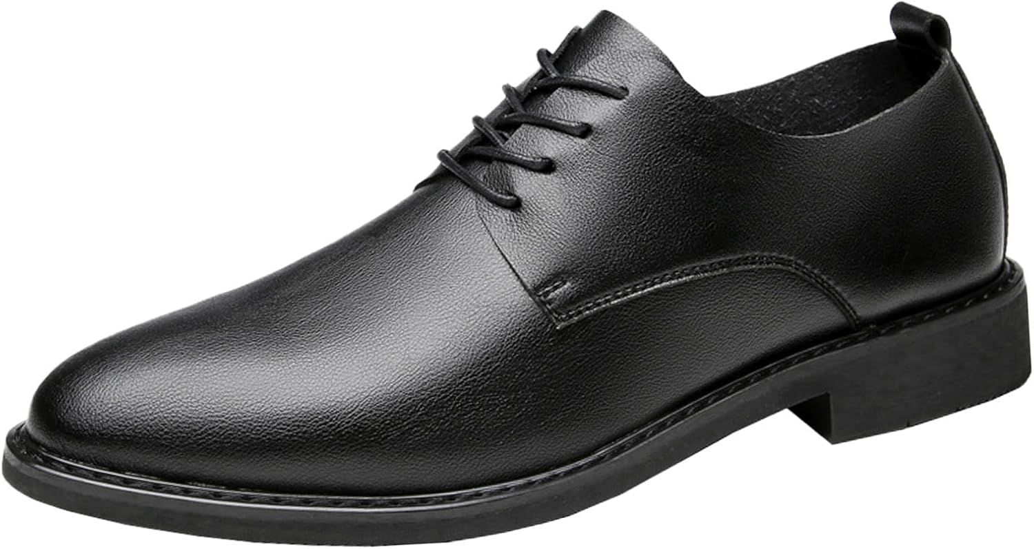 Мужские кожаные туфли оксфорды, комфортные, с круглым носком, низким каблуком, без шнуровки, на шнурках, мягкие, противоскользящие, классические деловые дерби для свадьбы, офиса, вечеринки, прогулок и официальных мероприятий Eggdk, черный
Мужские кожаные туфли оксфорды, комфортные, с круглым носком, низким каблуком, без шнуровки, на шнурках, мягкие, противоскользящие, классические деловые дерби для свадьбы, офиса, вечеринки, прогулок и официальных мероприятий Eggdk, черный