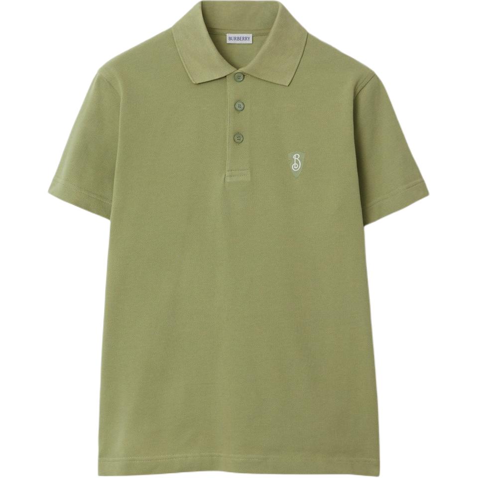 Поло с вышитым логотипом Burberry, зеленый
Поло с вышитым логотипом Burberry, зеленый
