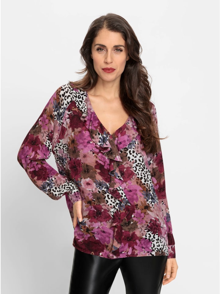 Блузка с рюшами в темно-красном и розово-кварцевом цвете Heine
Блузка с рюшами в темно-красном и розово-кварцевом цвете Heine