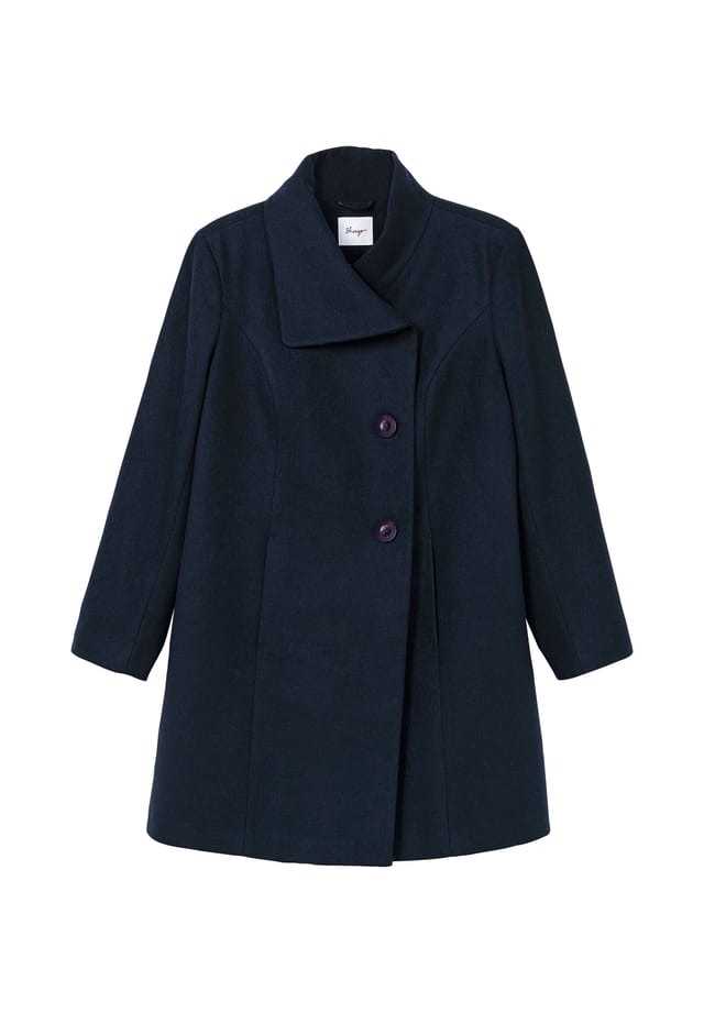 Короткое пальто с асимметричным воротником широкого кроя. Sheego, синий
Короткое пальто с асимметричным воротником широкого кроя. Sheego, синий