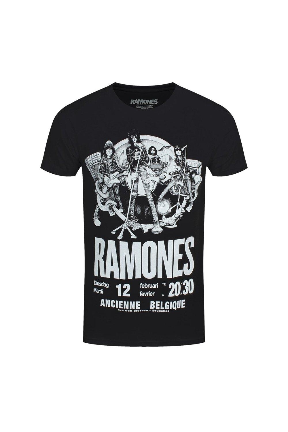 Бельгийская футболка Ramones, черный 
Бельгийская футболка Ramones, черный