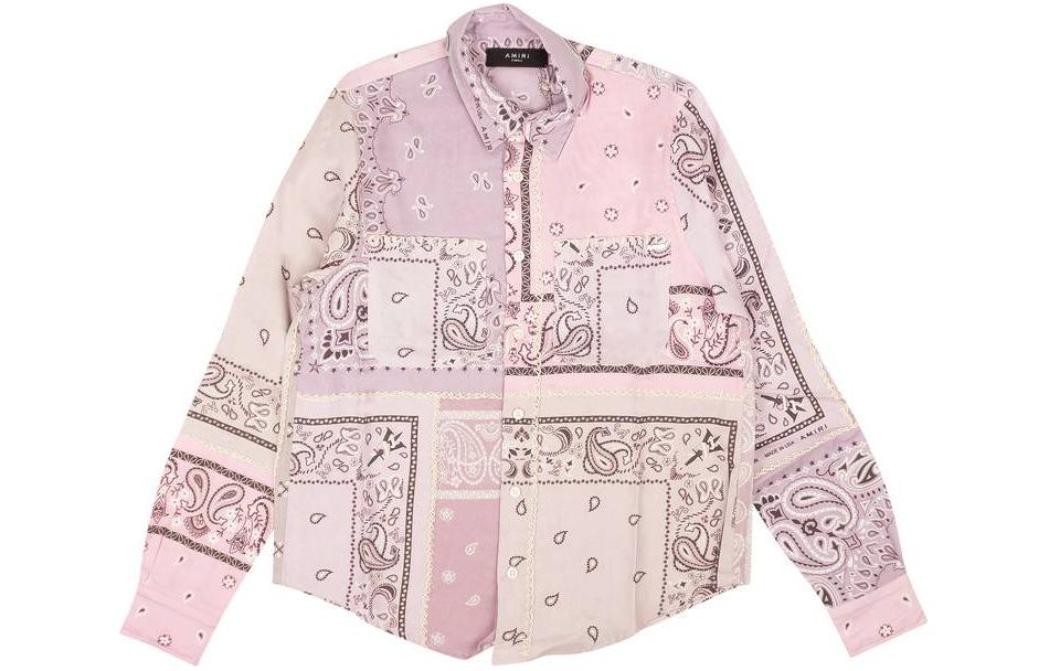 AMIRI Реконструированная фланелевая рубашка-бандана 'Lavender'
AMIRI Реконструированная фланелевая рубашка-бандана 'Lavender'