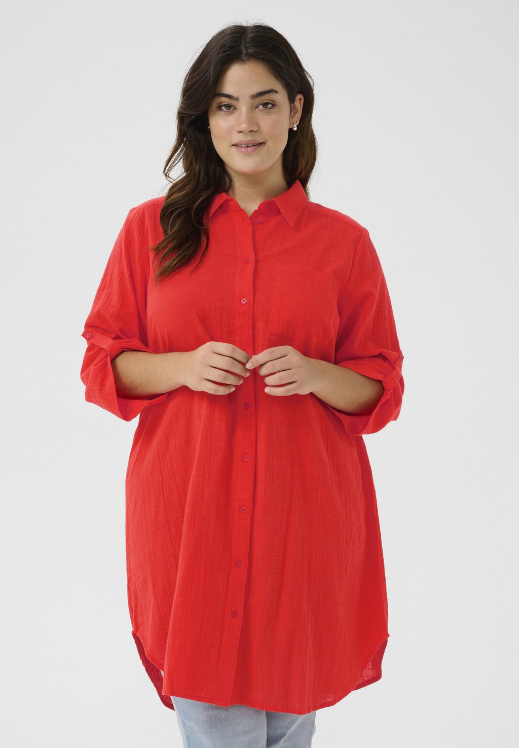Блузка на пуговицах KCPAULA Kaffe Curve, красный
Блузка на пуговицах KCPAULA Kaffe Curve, красный