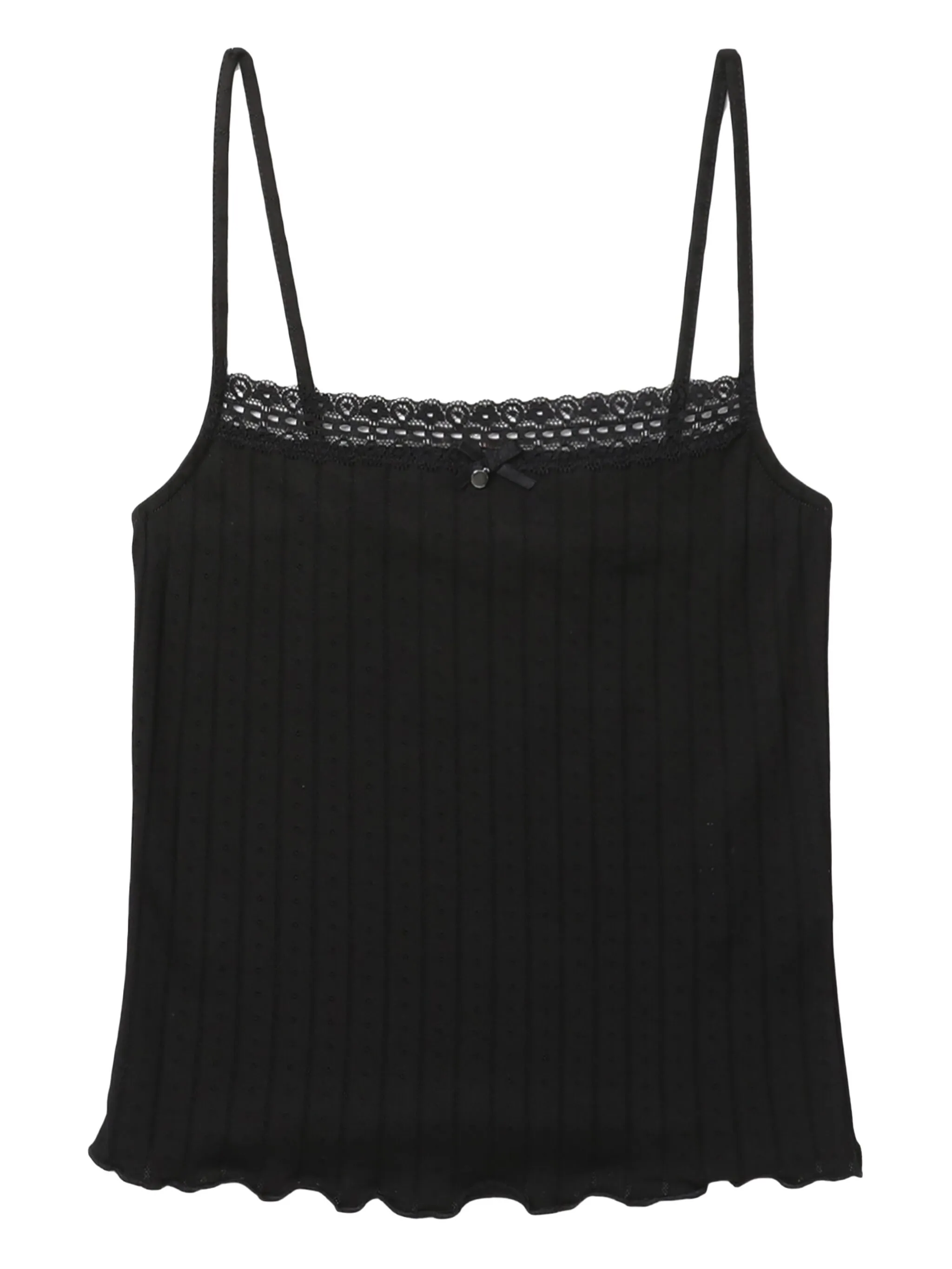 Топ в рубчик с кружевом Bapy By A Bathing Ape, черный
Топ в рубчик с кружевом Bapy By A Bathing Ape, черный