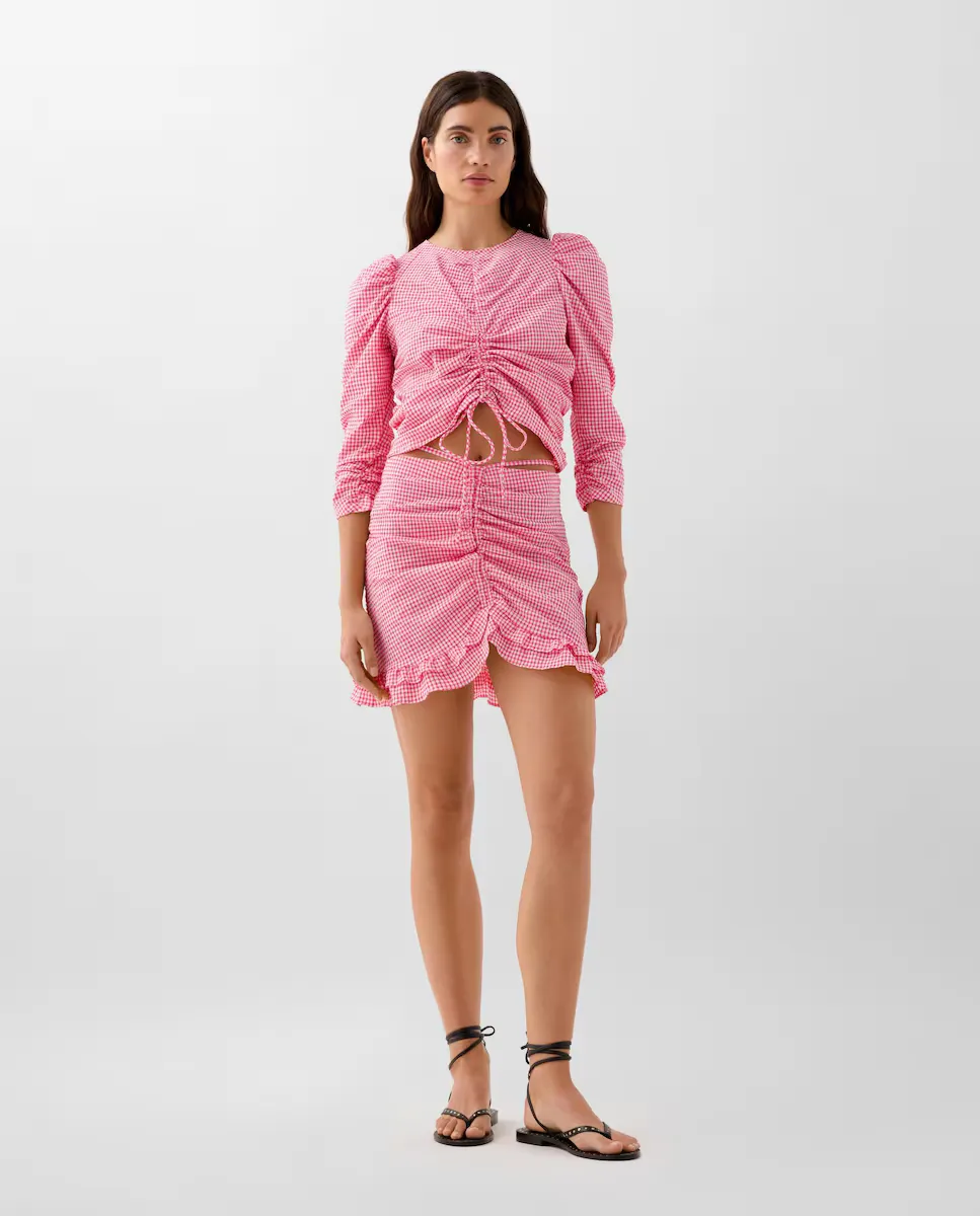 Короткая юбка со сборкой спереди Scalpers, розовый
Короткая юбка со сборкой спереди Scalpers, розовый