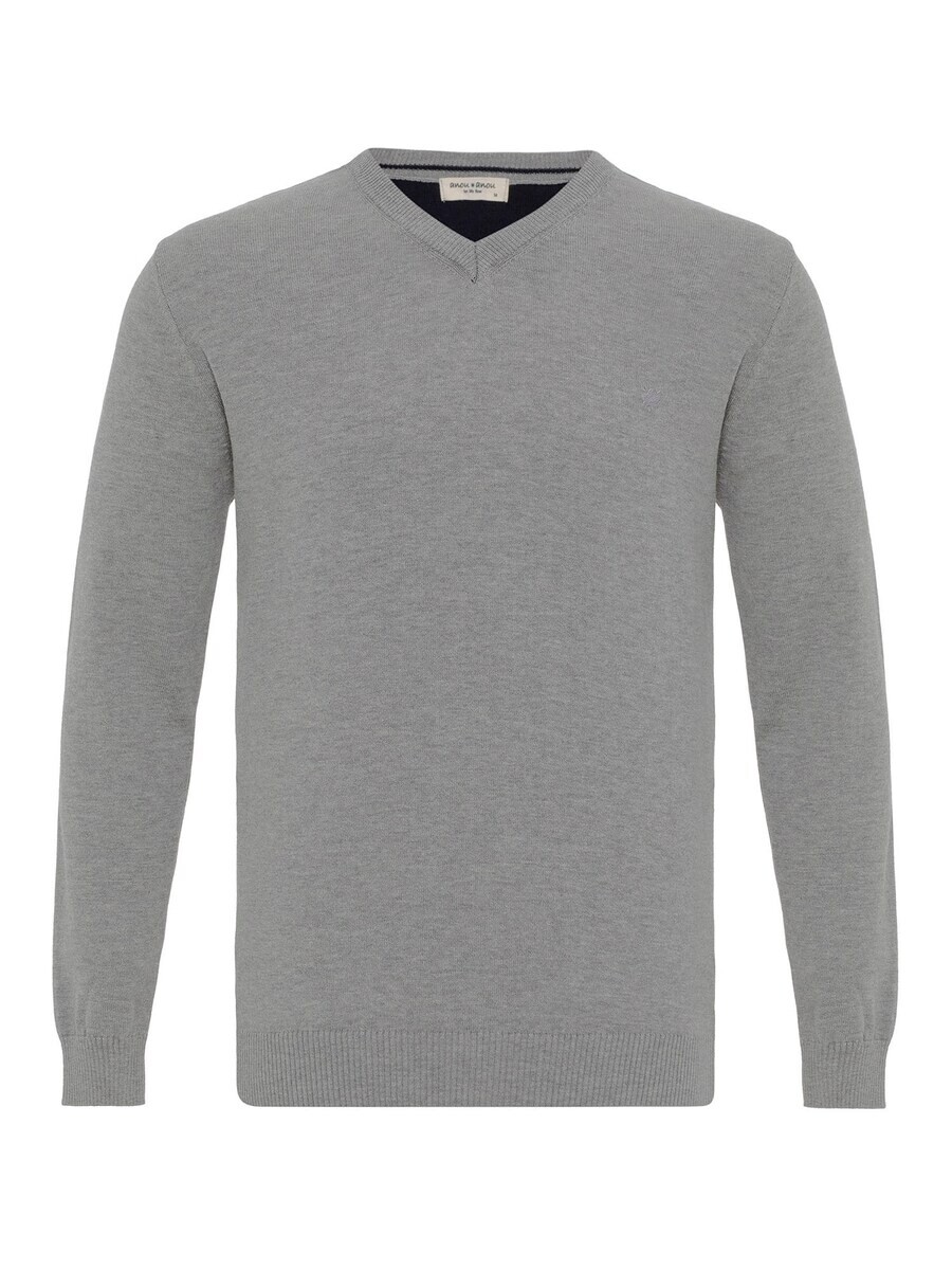 Свитер с v-образным вырезом Anou Anou Sweater Morina, серый
Свитер с v-образным вырезом Anou Anou Sweater Morina, серый