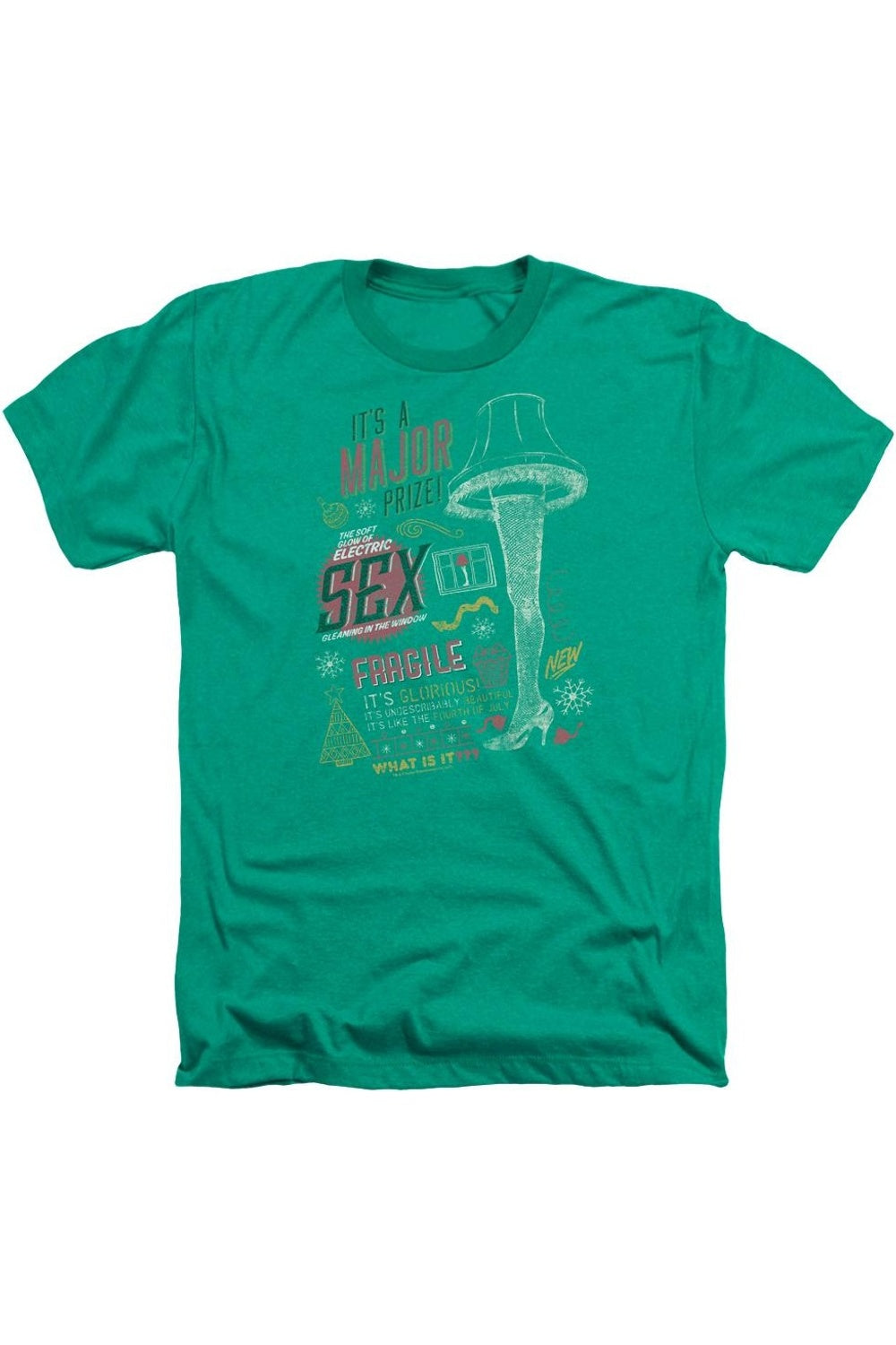 Рождественская история It's A Major Prize для взрослых Футболка Heather / Футболка Gildan, цвет kelly green
Рождественская история It's A Major Prize для взрослых Футболка Heather / Футболка Gildan, цвет kelly green