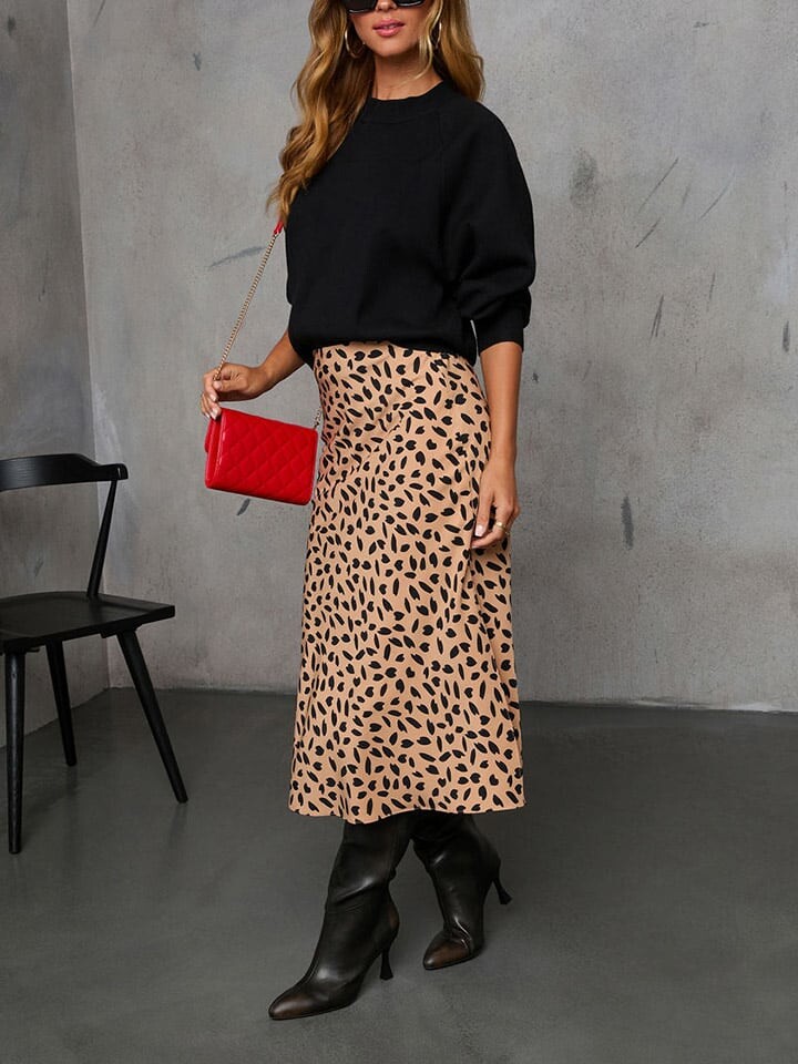 Юбка до колена LA Angels Rock, цвет Beige/Schwarz 
Юбка до колена LA Angels Rock, цвет Beige/Schwarz