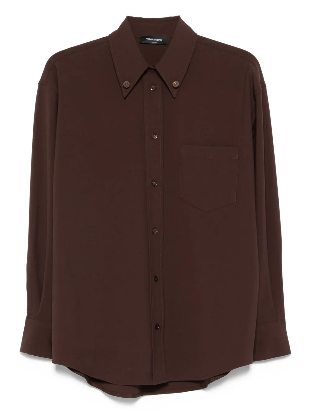 Рубашка на пуговицах Fabiana Filippi, коричневый
Рубашка на пуговицах Fabiana Filippi, коричневый