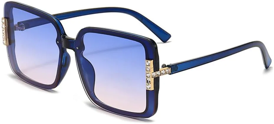 Ретро солнцезащитные очки в крупной оправе для женщин, ретро градиентные солнцезащитные очки с прозрачными линзами, размер 4, один размер MTZJH, One Color
Ретро солнцезащитные очки в крупной оправе для женщин, ретро градиентные солнцезащитные очки с прозрачными линзами, размер 4, один размер MTZJH, One Color