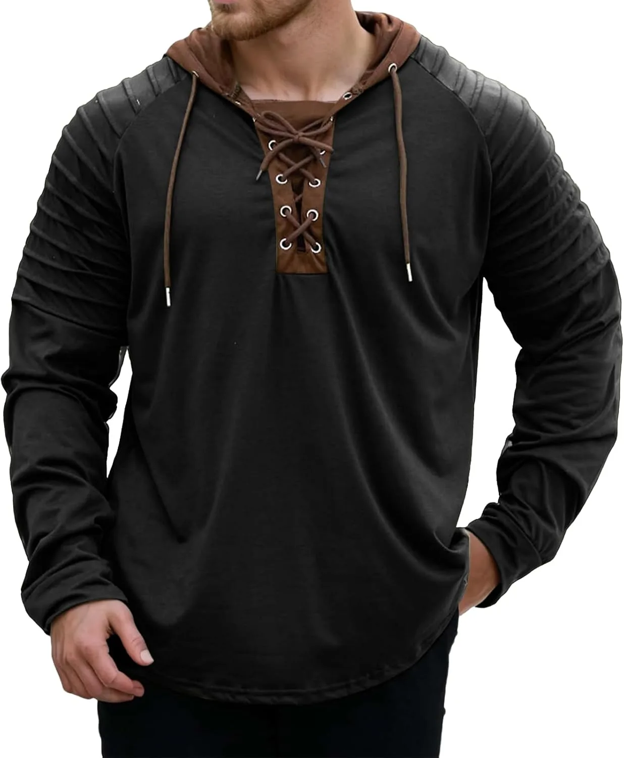 Wankang тактическая толстовка с капюшоном для мужчин, шнуровка, длинный рукав
Wankang тактическая толстовка с капюшоном для мужчин, шнуровка, длинный рукав