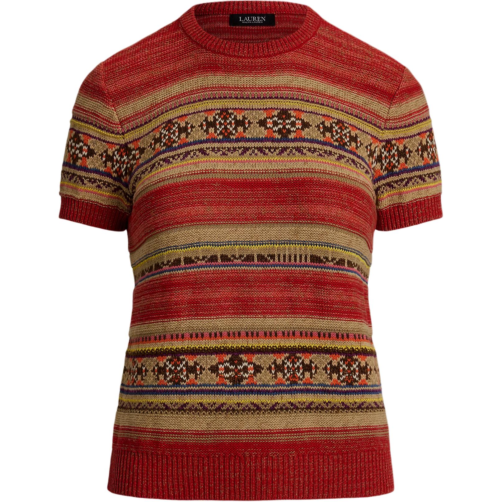 Lauren Ralph Lauren Geo stripe Short sleeve Sweater Polo Ralph Lauren, красный
Lauren Ralph Lauren Geo stripe Short sleeve Sweater Polo Ralph Lauren, красный