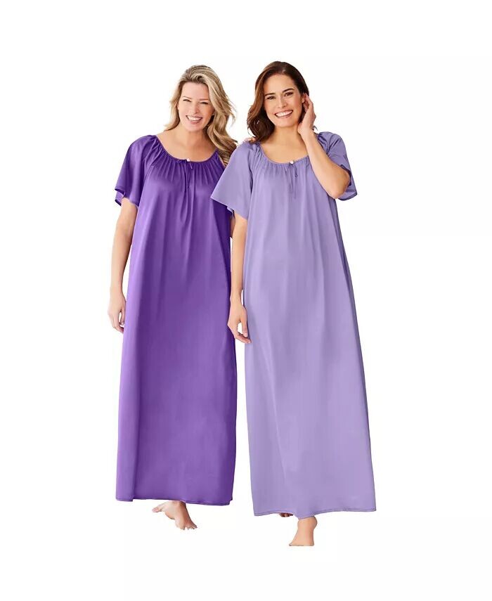 Комплект из 2 длинных шелковистых платьев только для больших размеров Only Neccessities, фиолетовый
Комплект из 2 длинных шелковистых платьев только для больших размеров Only Neccessities, фиолетовый