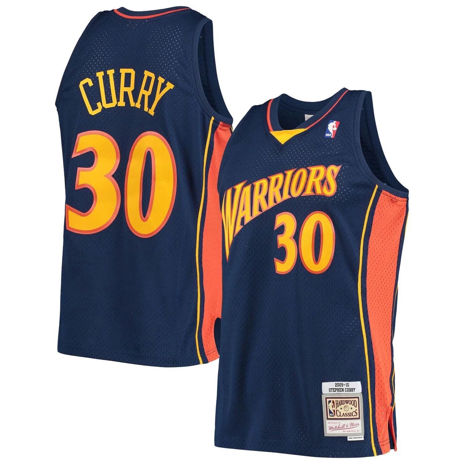 Мужская майка Mitchell & Ness Stephen Curry Navy Golden State Warriors 2009-10 Hardwood Classics Swingman Player
Мужская майка Mitchell & Ness Stephen Curry Navy Golden State Warriors 2009-10 Hardwood Classics Swingman Player