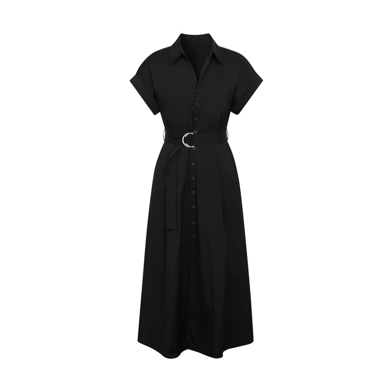 Платье Deep Breath с поясом, черный
Платье Deep Breath с поясом, черный