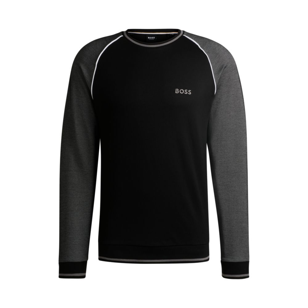 Свитшот с контрастной окантовкой BOSS, черный
Свитшот с контрастной окантовкой BOSS, черный