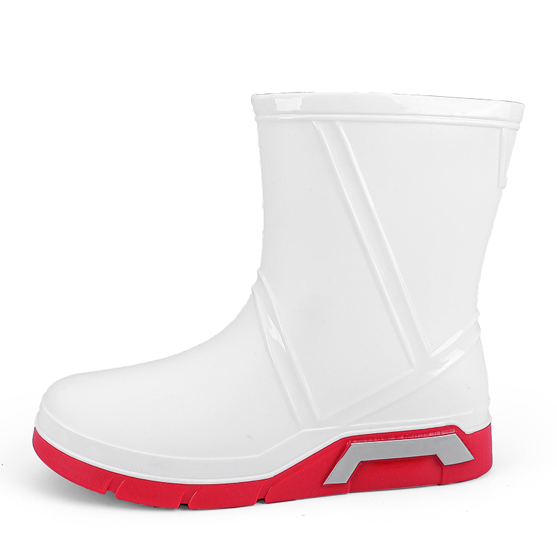 LONGYING Дышащие и износостойкие мужские дождевые сапоги White, цвет White
LONGYING Дышащие и износостойкие мужские дождевые сапоги White, цвет White