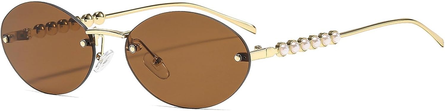 Овальные солнцезащитные очки для женщин, модные, в маленькой оправе, роскошные, жемчужного цвета, стильные женские очки без оправы, защита от УФ-излучения UV400 mincl, C9
Овальные солнцезащитные очки для женщин, модные, в маленькой оправе, роскошные, жемчужного цвета, стильные женские очки без оправы, защита от УФ-излучения UV400 mincl, C9