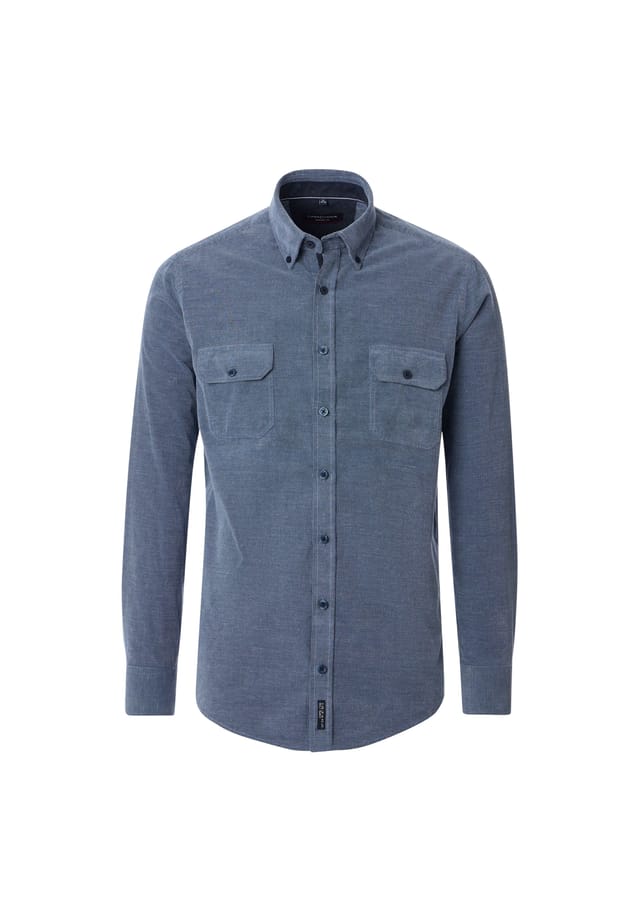 Рубашка повседневная однотонная свободного покроя Casamoda, синий
Рубашка повседневная однотонная свободного покроя Casamoda, синий