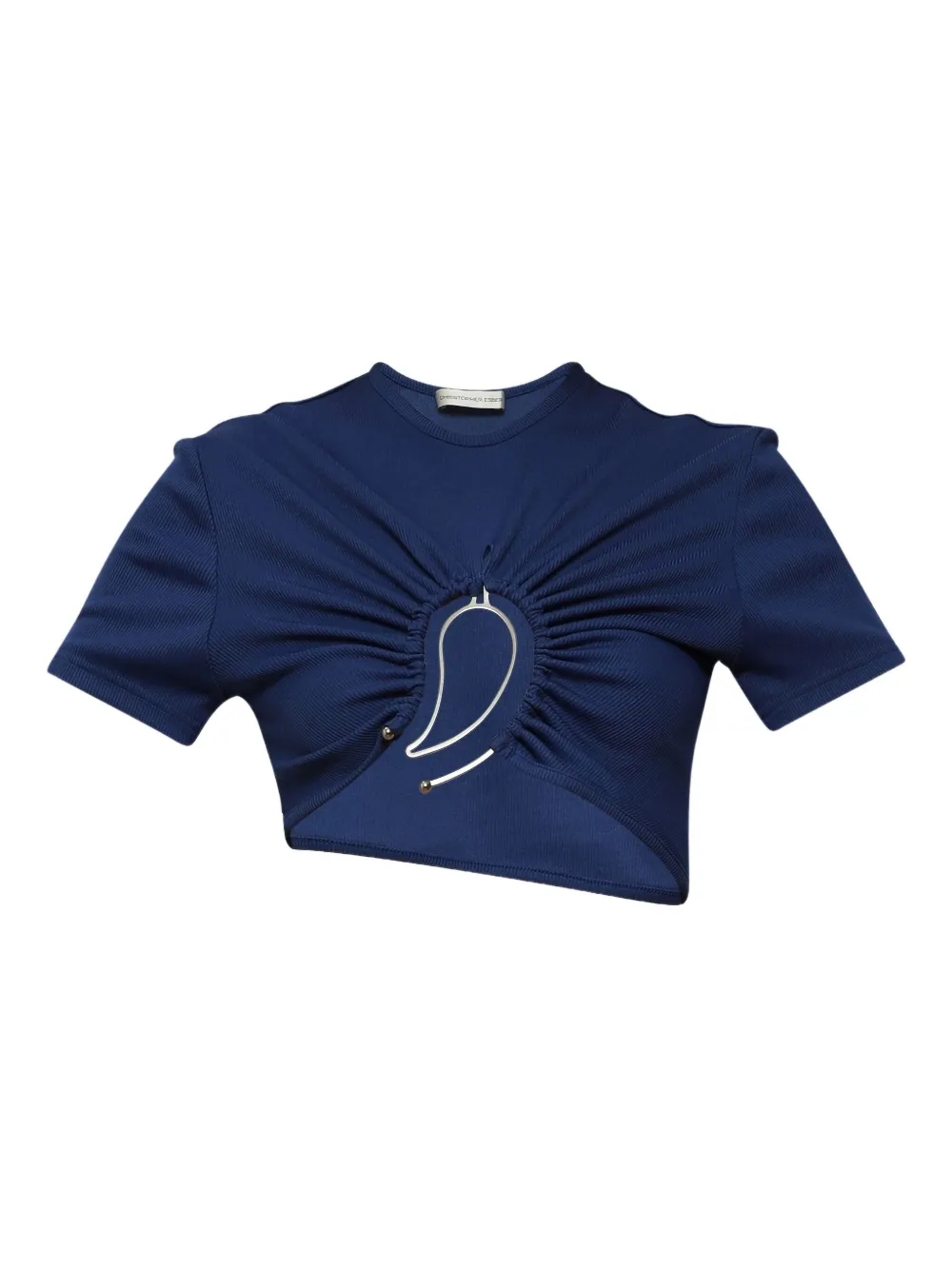 Топ с рюшами и кольцами Christopher Esber, синий
Топ с рюшами и кольцами Christopher Esber, синий