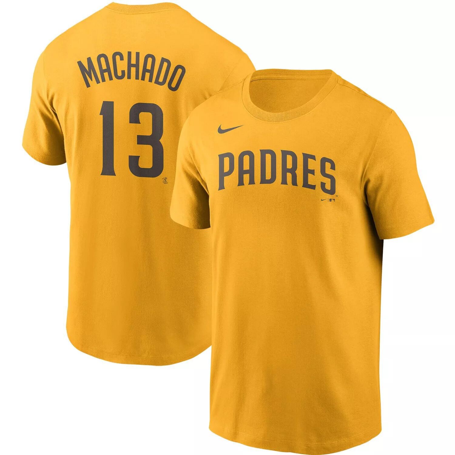 Мужская футболка Manny Machado Gold San Diego Padres с именем и номером Nike
Мужская футболка Manny Machado Gold San Diego Padres с именем и номером Nike