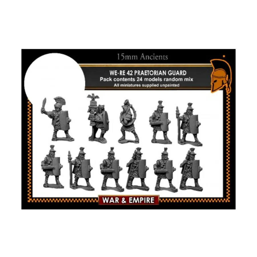 Преторианская гвардия - Ранняя Империя, War & Empire - Ancients Miniatures - Late Roman (15mm)
Преторианская гвардия - Ранняя Империя, War & Empire - Ancients Miniatures - Late Roman (15mm)