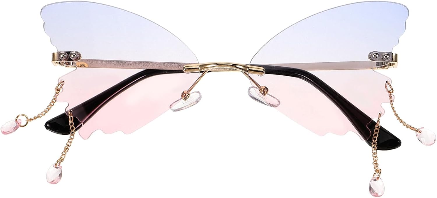 Женские стильные повседневные солнцезащитные очки CLISPEED Butterfly без оправы, сине-розовые линзы, защита от УФ-излучения, модные очки для уличного стиля, Assorted Color
Женские стильные повседневные солнцезащитные очки CLISPEED Butterfly без оправы, сине-розовые линзы, защита от УФ-излучения, модные очки для уличного стиля, Assorted Color