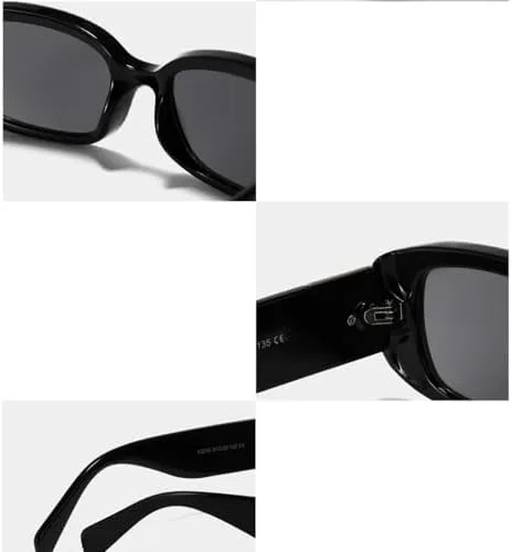 Солнцезащитные очки в стиле ретро прямоугольной формы 2026 года для женщин, модные очки для мужчин, стильные очки с защитой от УФ-излучения UV400 MTZJH, Black Grey
Солнцезащитные очки в стиле ретро прямоугольной формы 2026 года для женщин, модные очки для мужчин, стильные очки с защитой от УФ-излучения UV400 MTZJH, Black Grey