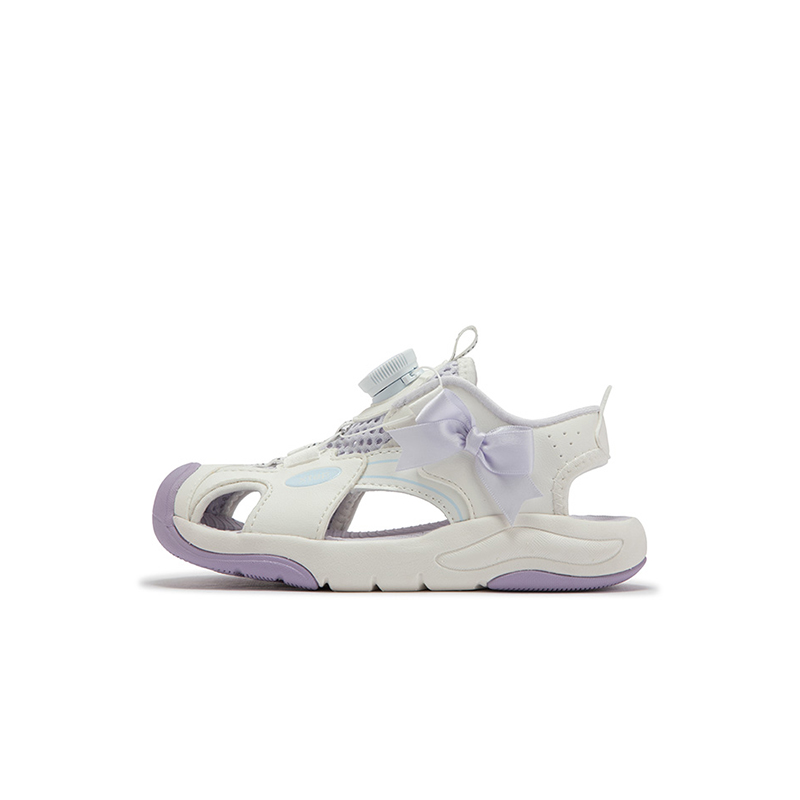 Нескользящие и дышащие детские сандалии с низким верхом для детей от 3 до 7 лет XTEP, белый/фиолетовый 
Нескользящие и дышащие детские сандалии с низким верхом для детей от 3 до 7 лет XTEP, белый/фиолетовый