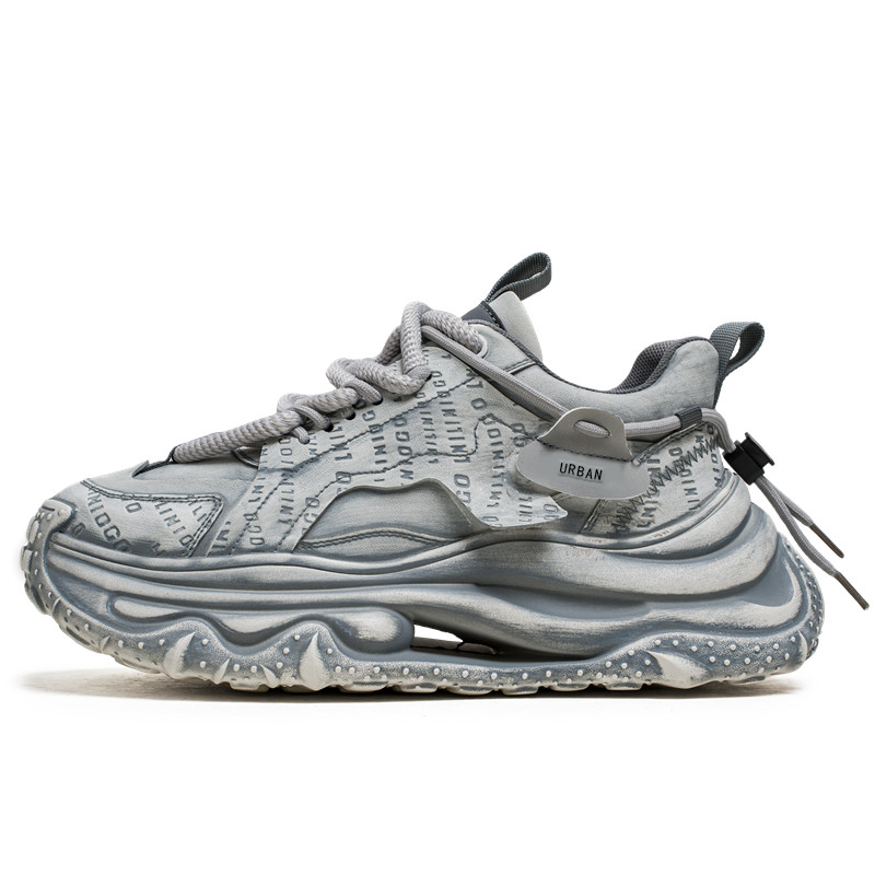 Нескользящие и износостойкие низкие повседневные туфли, увеличивающие рост, для мужчин URBAN AUTHENTIC, White Gray
Нескользящие и износостойкие низкие повседневные туфли, увеличивающие рост, для мужчин URBAN AUTHENTIC, White Gray